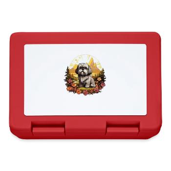 Shih Tzu - Brotdose - Rot - Vorne
