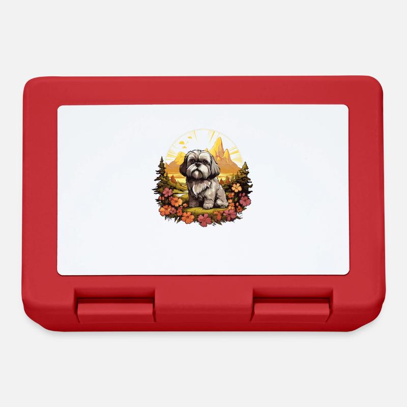 Shih Tzu - Boîte à goûter - rouge
