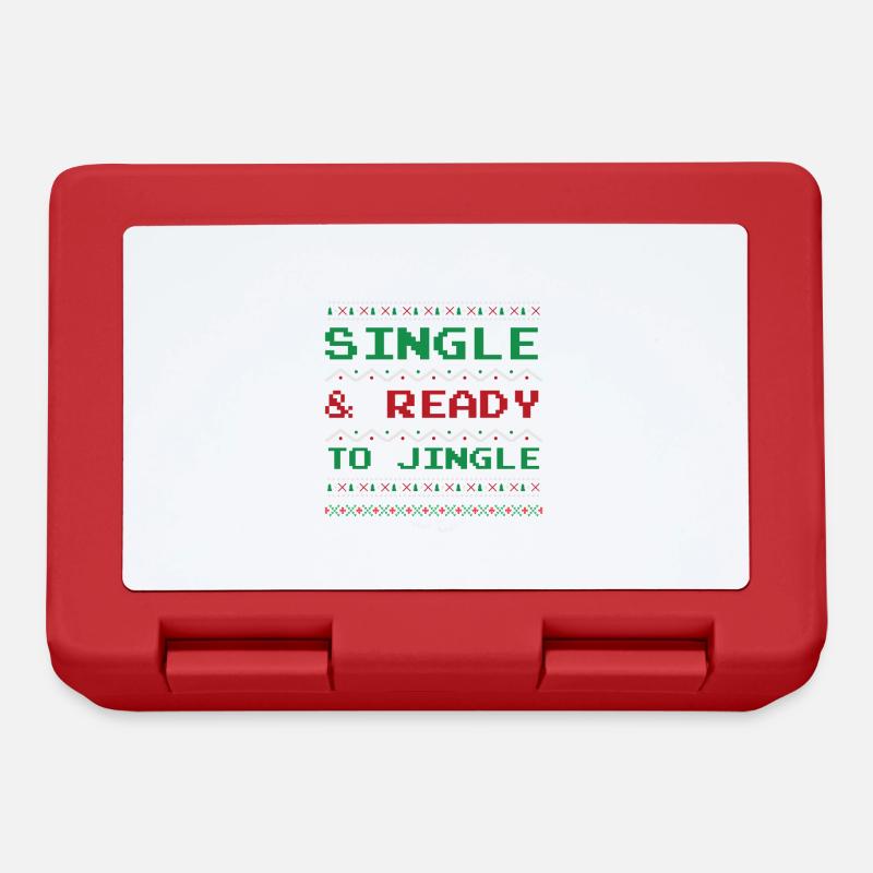 Single & Ready to Jingle - Lunchbox - red
