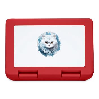 Persian Cat Perser Katze - Brotdose - Rot - Vorne