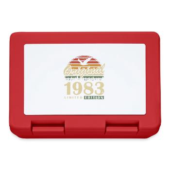 Original 1983 Vintage Vintage cadeau d’anniversaire - Boîte à goûter - rouge - Devant