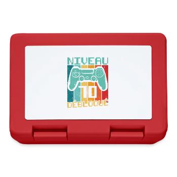Niveau 70 débloqué Cadeau 70 ans Anniversaire - Boîte à goûter - rouge - Devant