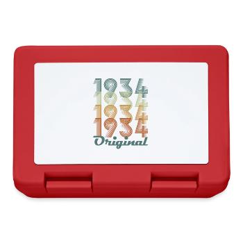 Original 1934 Vintage Cadeau Anniversaire - Boîte à goûter - rouge - Devant