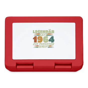 Legendär seit 1964 Jahrgang Geburtstag Geschenk - Brotdose - Rot - Vorne