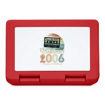 Original 2006 Vintage Retro Birthday Gift - Lunchbox - red - Front