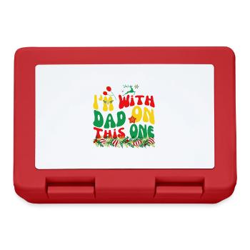 Matching Xmas Outfits I'm With Dad On This One Fun - Lunchbox - red - Front