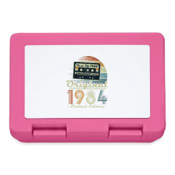 Original 1984 Vintage Retro Birthday Gift - Lunchbox - pink - Front