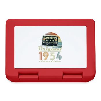 Original 1954 Vintage Retro Birthday Gift - Lunchbox - red - Front
