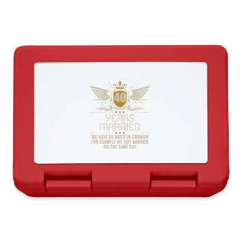 We have a lot in common 40th wedding anniversary - Lunchbox - red - Front