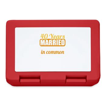 We have a lot in common 40th wedding anniversary - Lunchbox - red - Front