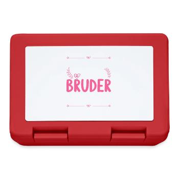 Finger weg ich habe einen verrückten Bruder - Brotdose - Rot - Vorne
