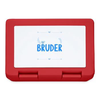 Finger weg ich habe einen verrückten Bruder - Brotdose - Rot - Vorne