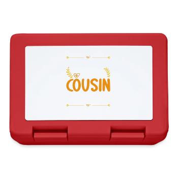 Finger weg ich habe einen verrückten Cousin - Brotdose - Rot - Vorne