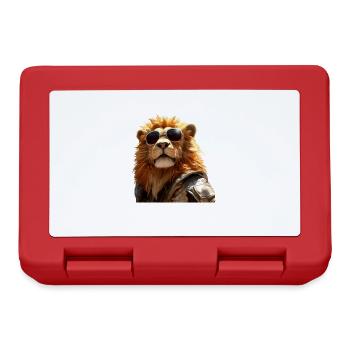 Lion with Sunglasses Dad Lions Love Wild Lion - Lunchbox - red - Front