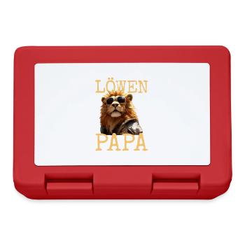 Lion Papa Papa Papa Fête des Pères Père Sauvage Lion - Boîte à goûter - rouge - Devant