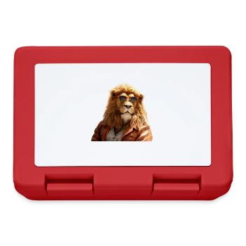 Lion with Sunglasses Dad Lions Love Wild Lion - Lunchbox - red - Front