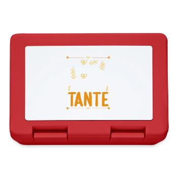 Ich komme total nach meiner Tante Nichte Neffe - Brotdose - Rot - Vorne