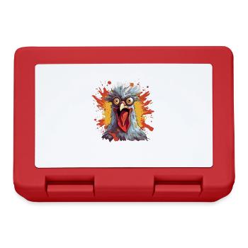 Chicken Chickens Chicken Owner Crazy Chicken - Lunchbox - red - Front