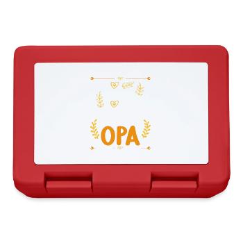 Ich komme total nach meinem Opa Enkelin Enkel - Brotdose - Rot - Vorne
