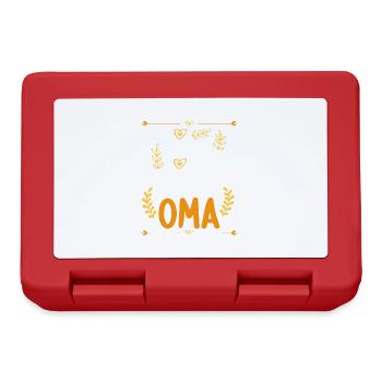 Ich komme total nach meiner Oma Enkelin Enkel - Brotdose - Rot - Vorne