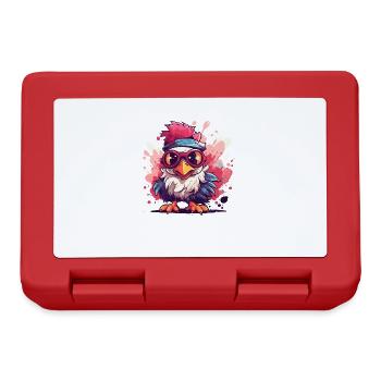 Chicken Chickens Chicken Owner Crazy Chicken - Lunchbox - red - Front