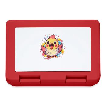 Chicken Chickens Chicken Owner Crazy Chicken - Lunchbox - red - Front