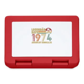 Legendary Since 1974 Vintage Birthday Gift - Lunchbox - red - Front