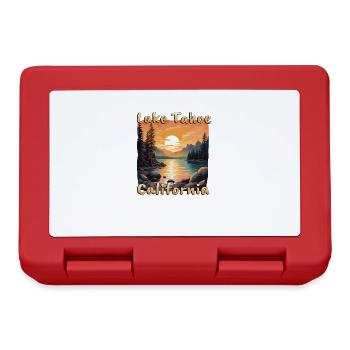 Lac Tahoe, Californie, Nevada, États-Unis, Camping de vacances - Boîte à goûter - rouge - Devant