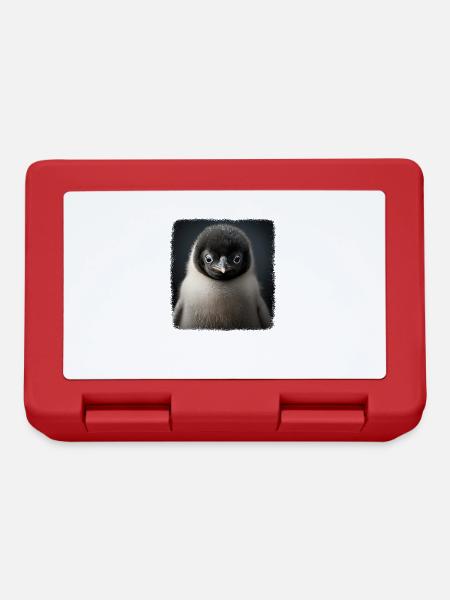 Pinguine realistic Pinguin - Brotdose - Rot