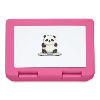 I've weighed myself too little panda - Lunchbox - pink - Front