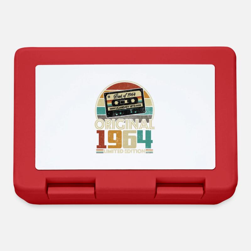 Original 1964 60e Anniversaire Cadeau Vintage - Boîte à goûter - rouge