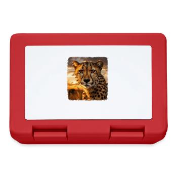Cheetah realistic Cheetah - Lunchbox - red - Front