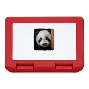 Panda's realistic panda - Lunchbox - red - Front