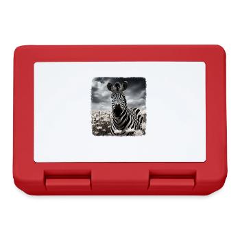 Zebras realistic Zebra - Lunchbox - red - Front
