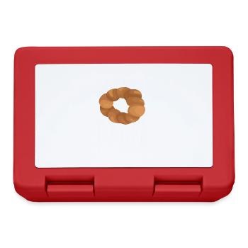 Bagel Geschenk Essen Bagel - Brotdose - Rot - Vorne