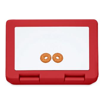 Bagel Gift Food Bagel - Lunchbox - red - Front