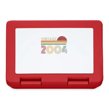 Vintage 2004 Jahrgang Geburtstag Retro - Brotdose - Rot - Vorne