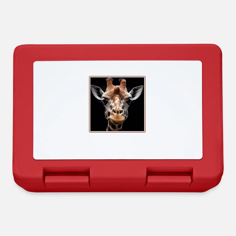 Giraffen realistic Giraffe - Brotdose - Rot
