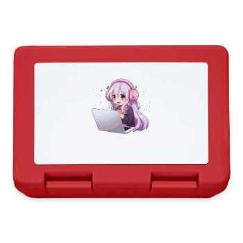 Kawaii Girl Anime and Gaming Anime Lover - Lunchbox - red - Front