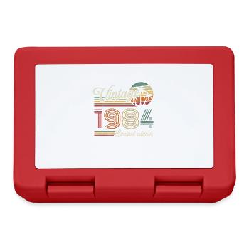 Vintage Rétro Cadeau Anniversaire pour Né en 1984 - Boîte à goûter - rouge - Devant