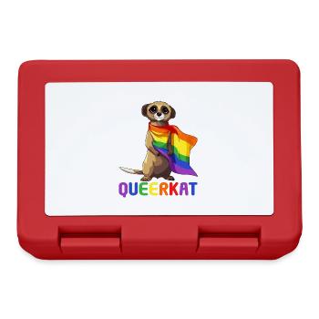 LGBTQ Rainbow Trans Queerkat Lesbian Gay Pride - Brotdose - Rot - Vorne