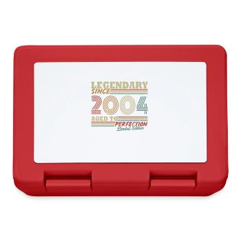 Légendaire depuis 2004 Vintage cadeau d’anniversaire - Boîte à goûter - rouge - Devant