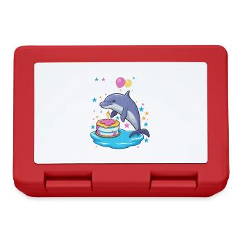 J’ai 5 ans Dauphins Dauphin 5ème anniversaire - Boîte à goûter - rouge - Devant