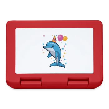 J’ai 9 ans Dauphins Dauphin 9ème anniversaire - Boîte à goûter - rouge - Devant