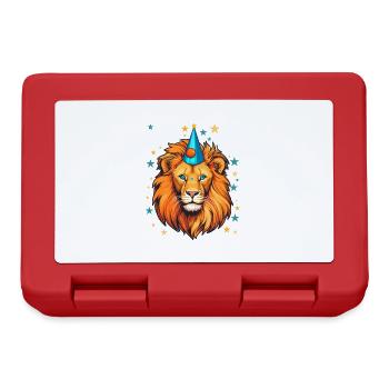 I'm 4 Years Old Leo Leo 4th Birthday - Lunchbox - red - Front