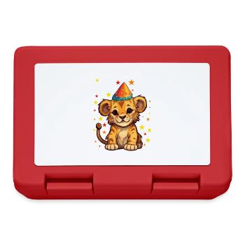J’ai 5 ans Lion Lion 5e anniversaire - Boîte à goûter - rouge - Devant
