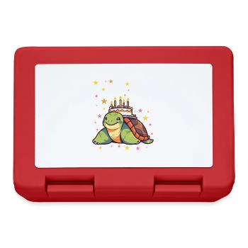 I'm 8 Turtles Turtle 8th Birthday - Lunchbox - red - Front