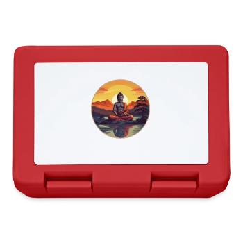 Bouddhisme Yoga Bouddhiste Zen Méditation Bouddha - Boîte à goûter - rouge - Devant