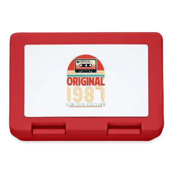 Vintage 1987 Birthday Gift. Retro 1987. - Lunchbox - red - Front