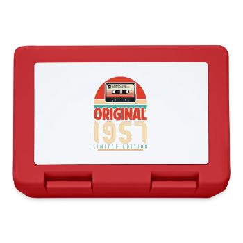 Vintage 1957 Anniversary Gift. Retro 1957. - Lunchbox - red - Front